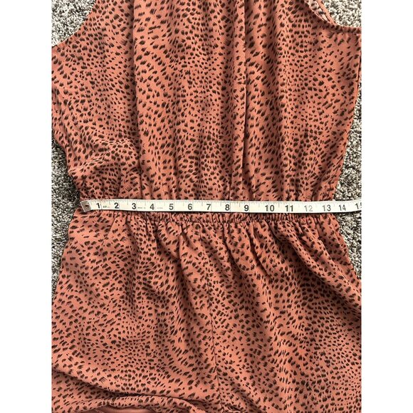 Rust Animal Print Romper NWT Size Medium - Picture 5 of 9